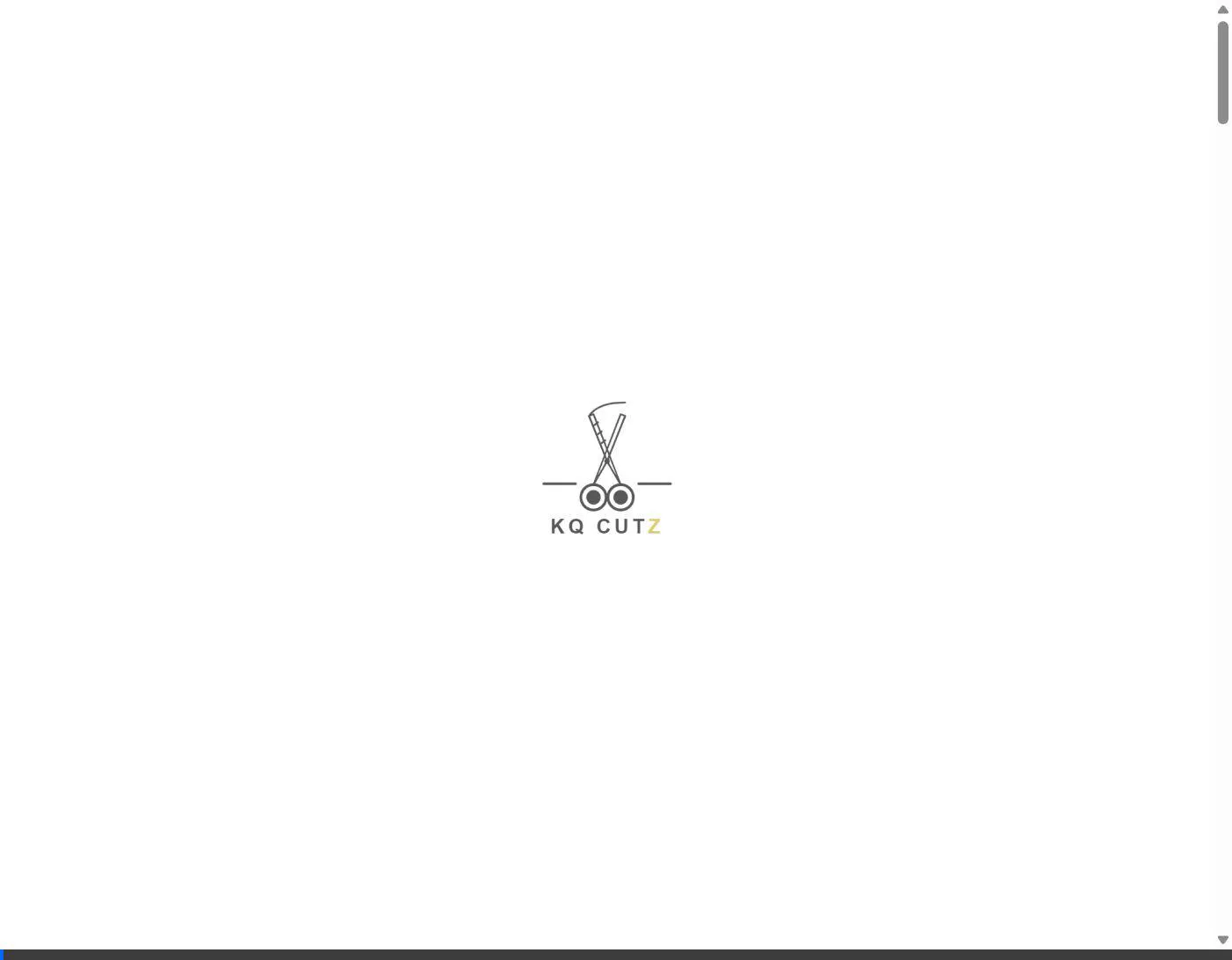 Animated preview of the KQCUTZ Barbershop Website